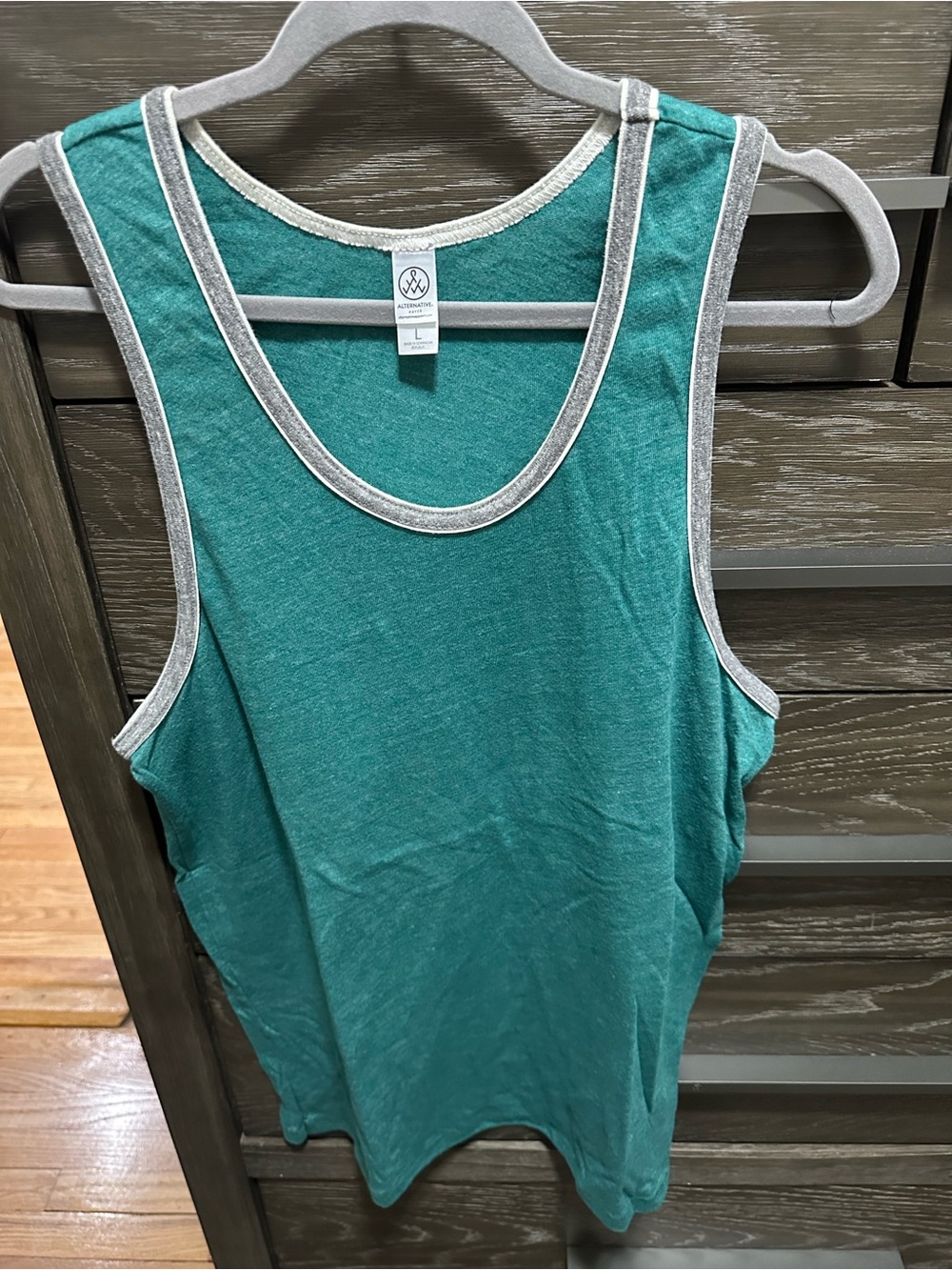 Alternative Teal Tank with Light Gray Trim